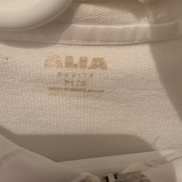 Stellar Pearl White Heavy Cotton Full Zip Utility Jacket from Alia SZ Large - Picture 3 of 12